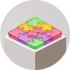 morceaux de puzzle coloré 