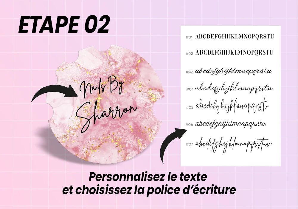 Présentez vos poses d’ongles comme une pro : disques ou plaques photo pour mettre en valeur chaque détail de votre nail art.