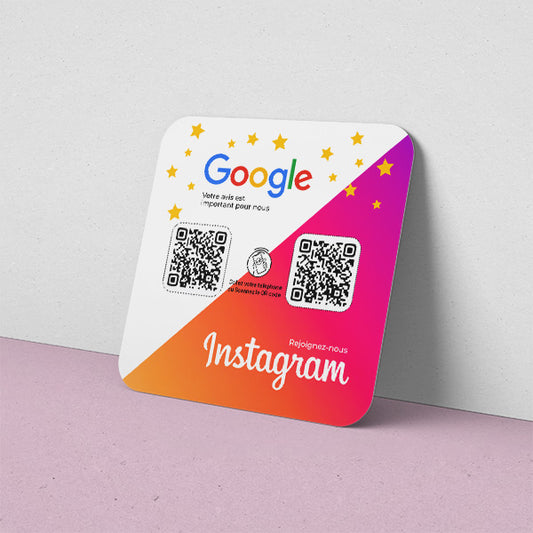 plaque_connectee_duo_deux_reseau_google_instagram