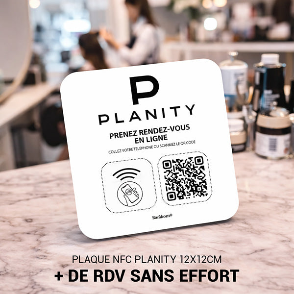 Plaque NFC & QR Code Planity