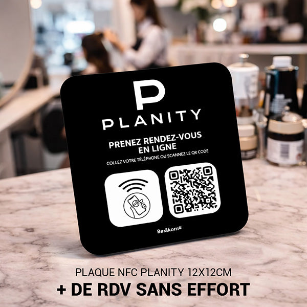 Plaque NFC & QR Code Planity